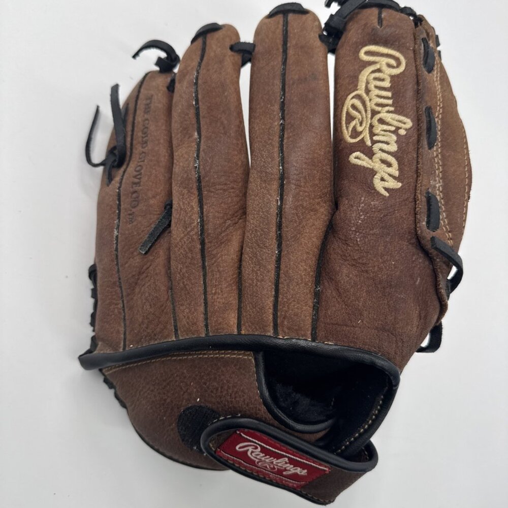 Rawlings Leather Baseball Glove Brown Basket Web RHT RBG36DB Right Hand Throw - Picture 3 of 12
